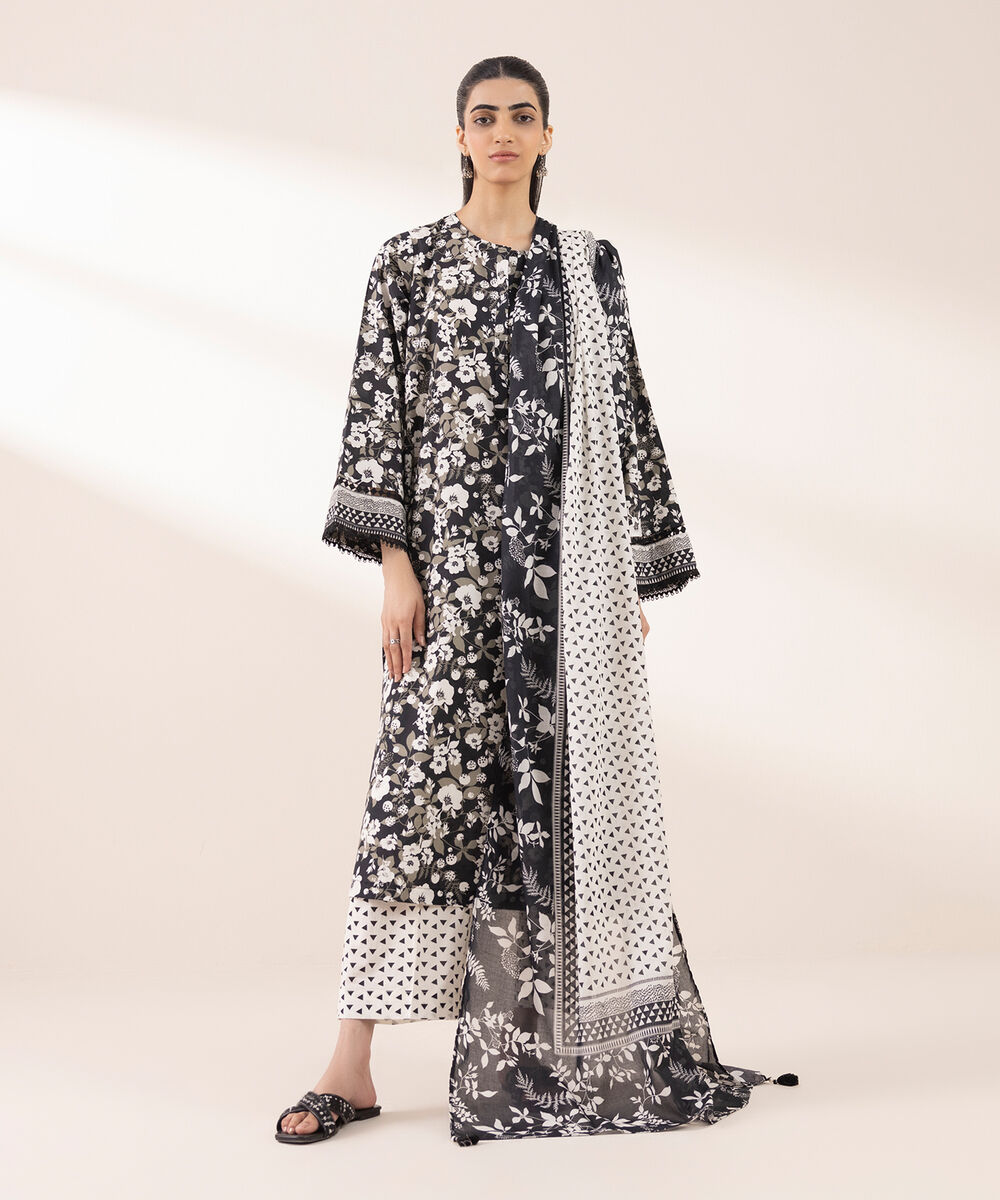 Fine Voile Multi Printed Dupatta