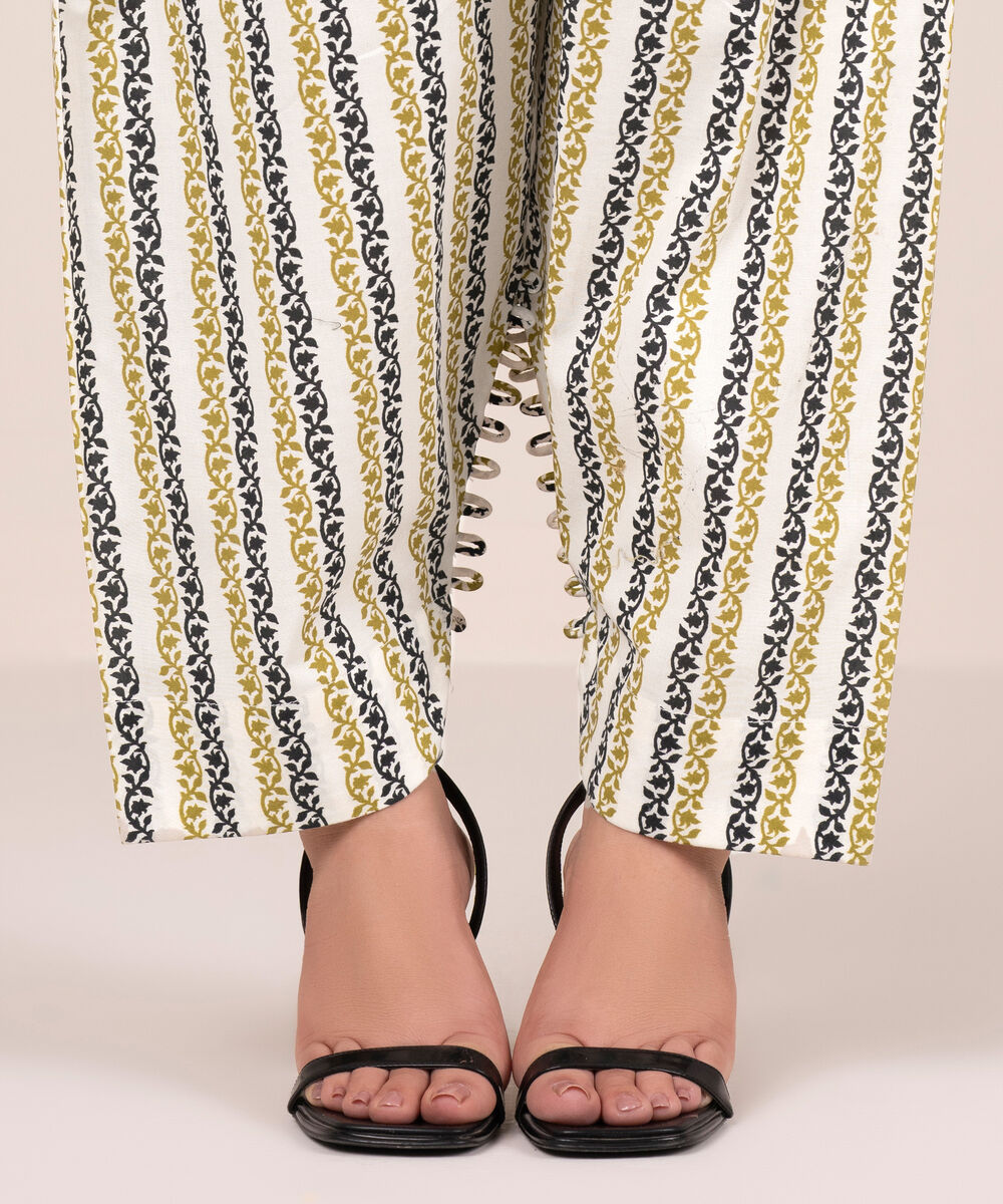 Women's RTW Cambric Printed Multi Shalwar