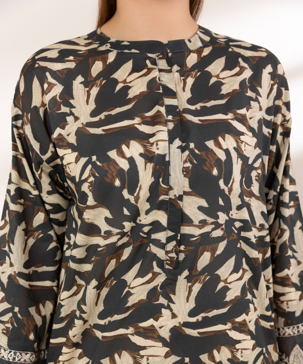 Women's RTW Lawn Multi Printed Boxy Shirt