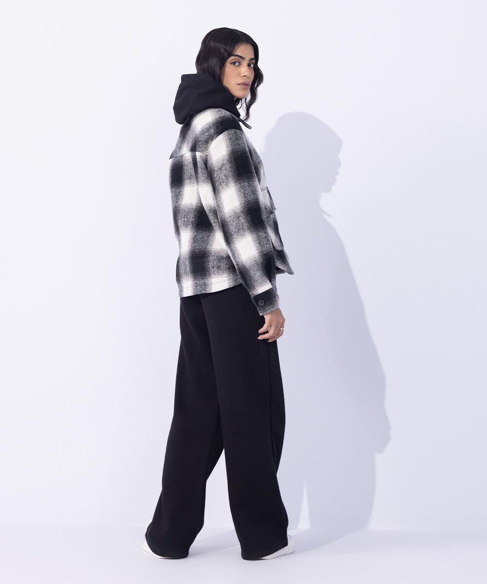 Woman - Multi Fuzzy Checkered Overshirt