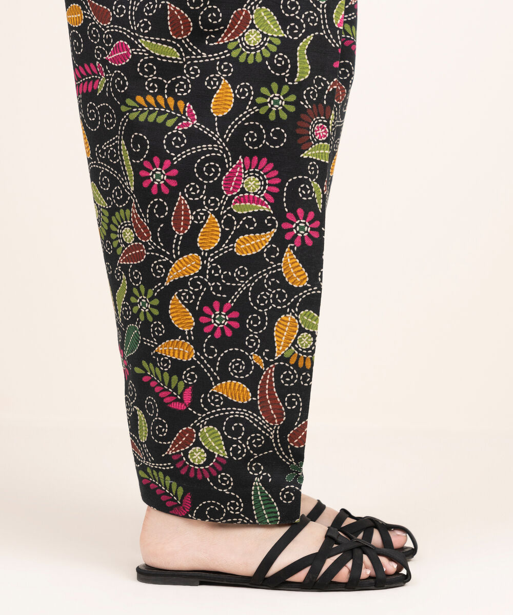 Women's RTW Khaddar Printed Multi Shalwar