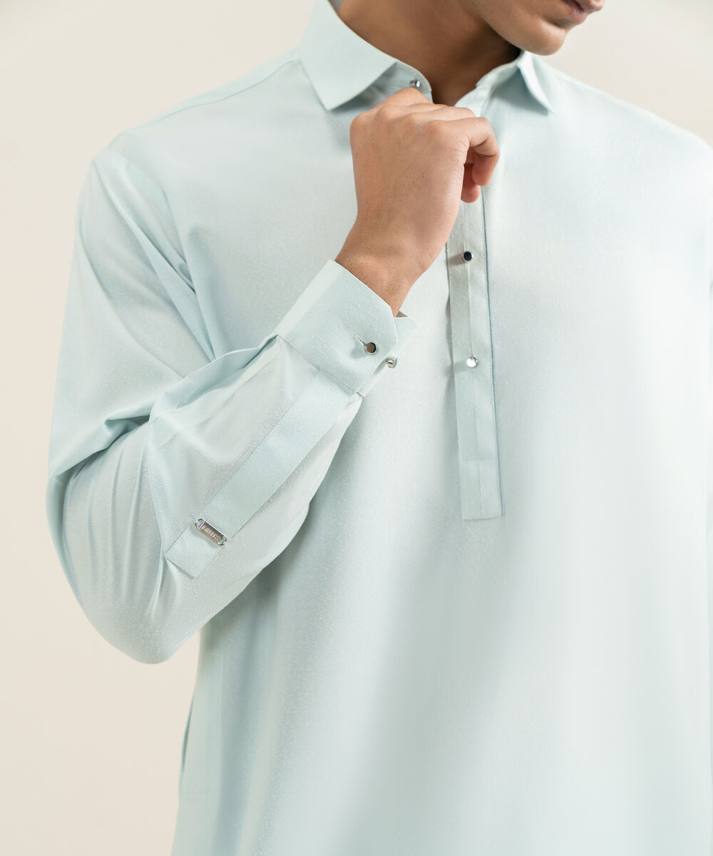 Men's mint Premium Wash & Wear Kameez Shalwar