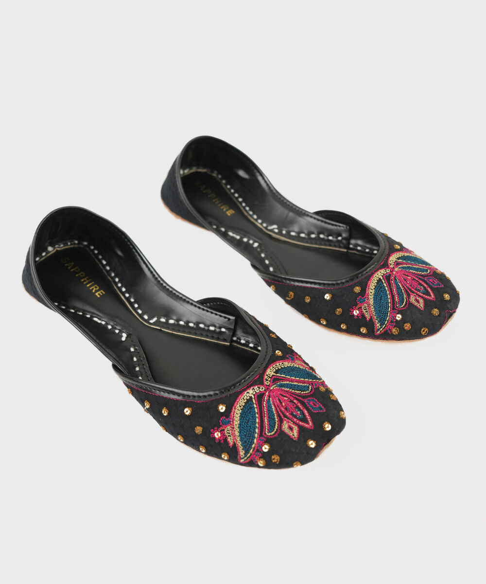 Women's Black Khussa