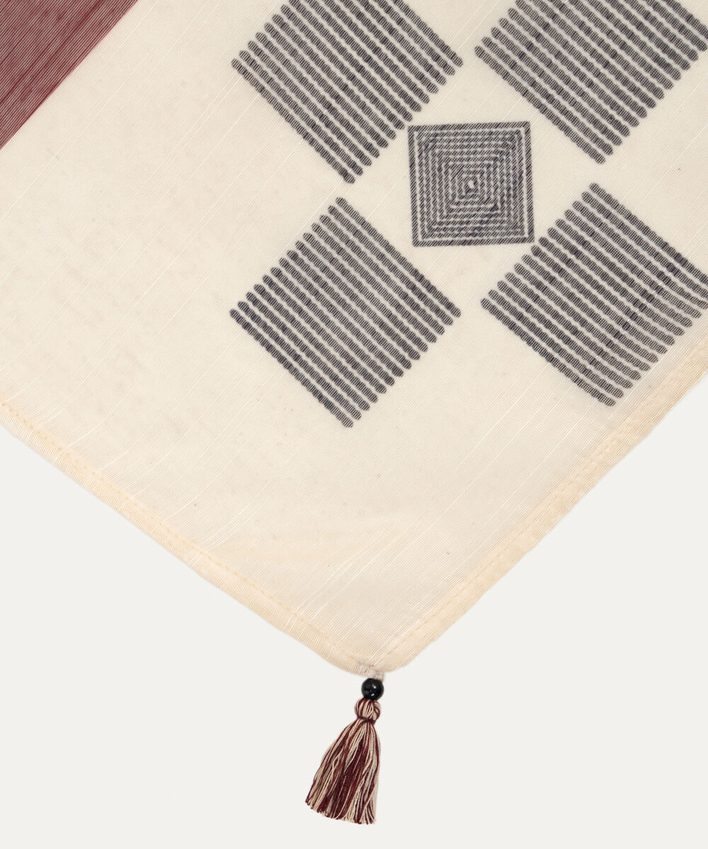 Manaar Printed Off White Dupatta