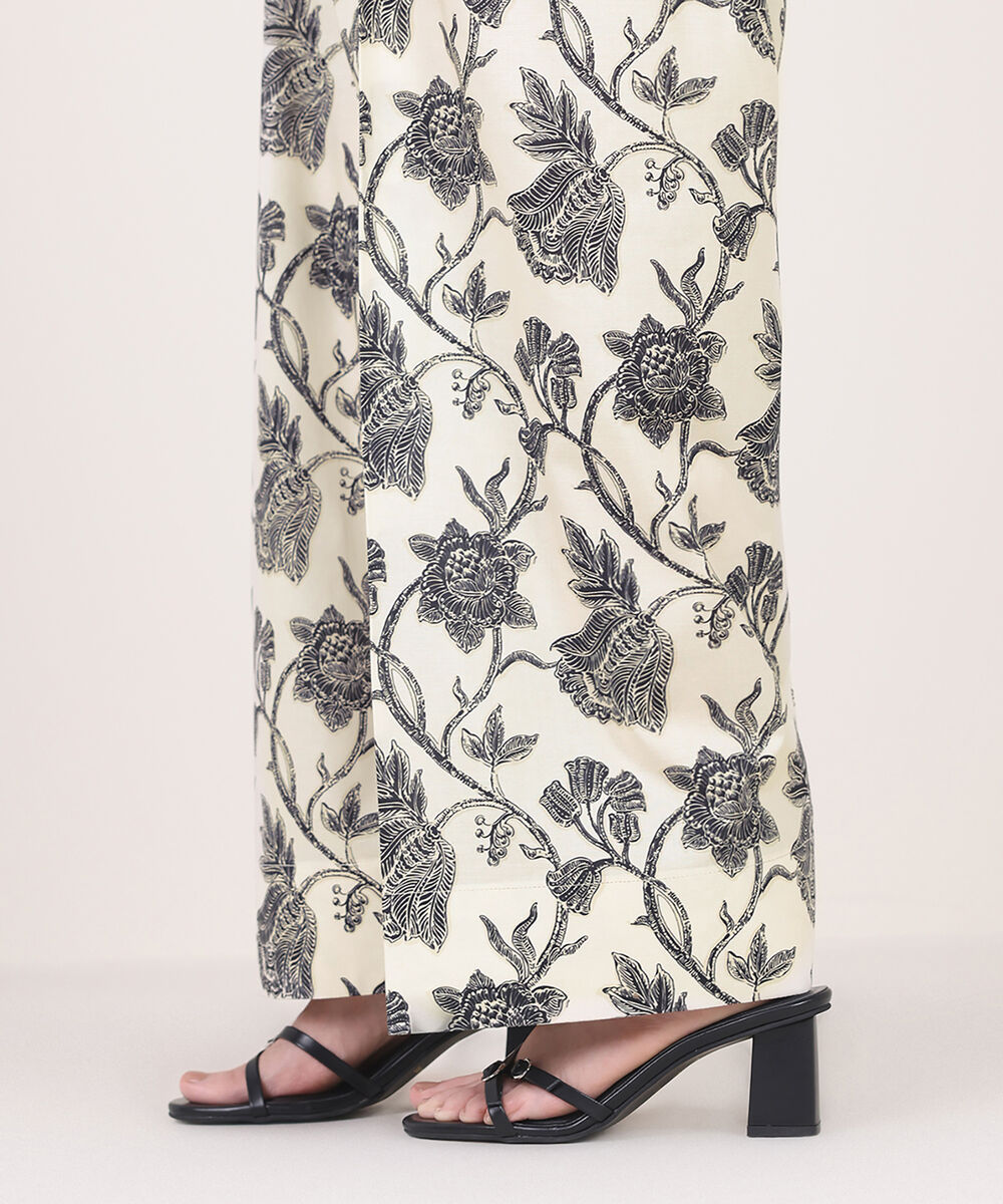 Women's RTW Cambric Multi Printed Farshi Shalwar