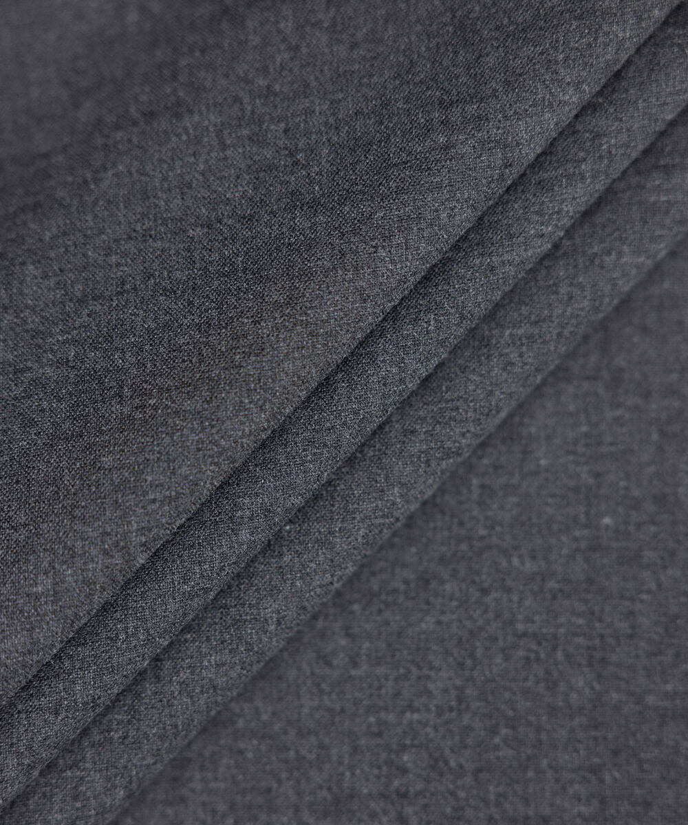 Men's Unstitched black luxury wool blend Suit