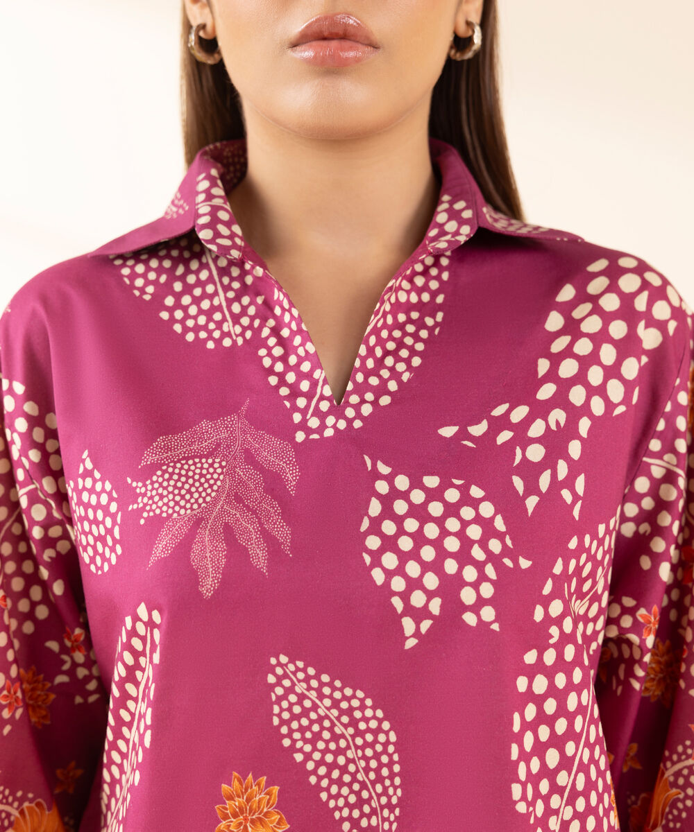 Women's Unstitched Lawn Printed Multi Shirt