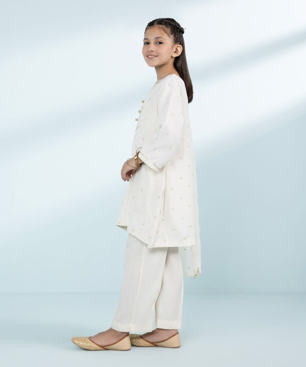 Mommy & Me Girls Three Piece Off White Suit