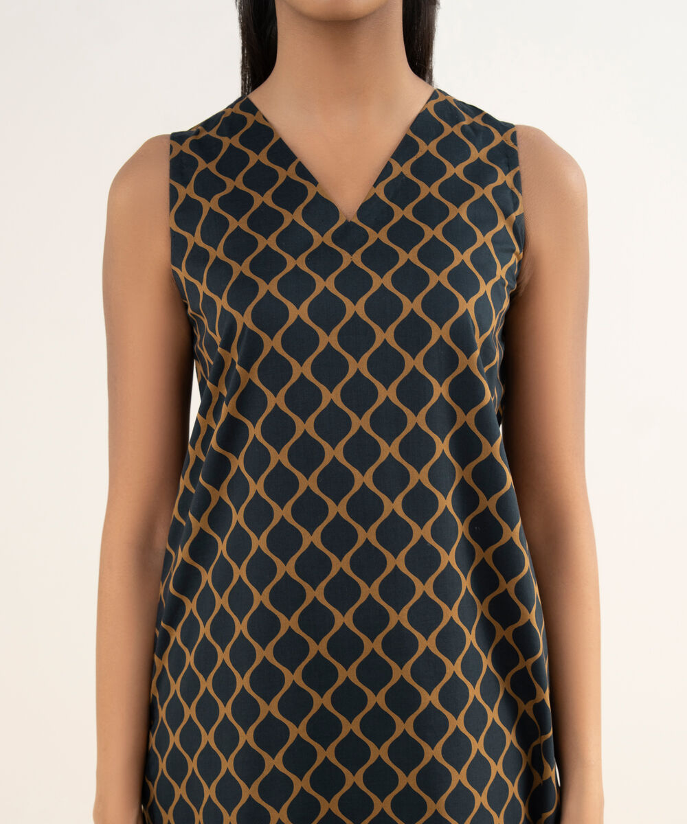 Women's Unstitched Lawn Printed Black 3 Piece Suit