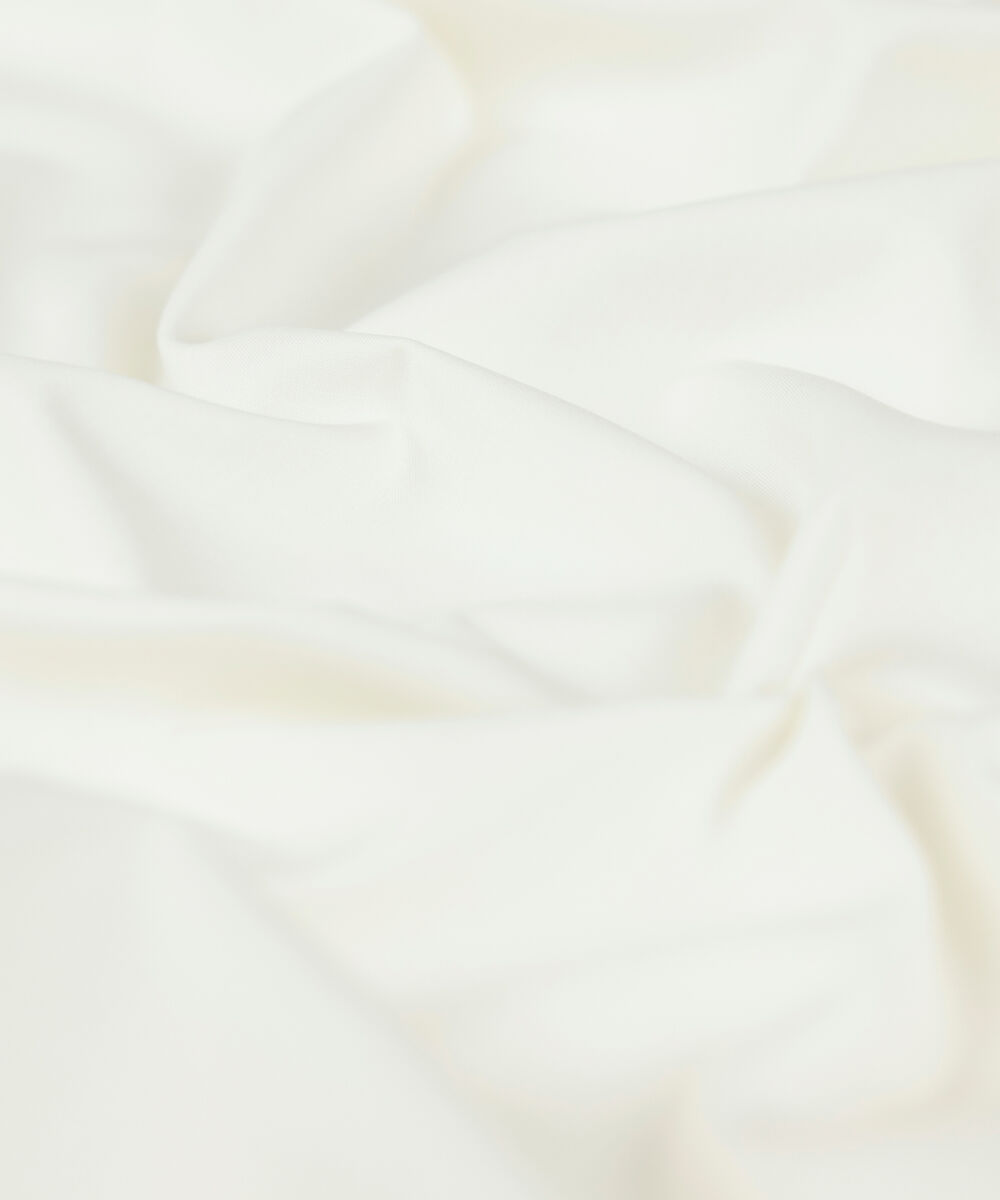 Men Unstitched Wash & Wear Off-White Full Suit Fabric