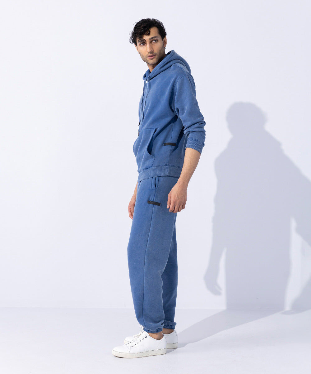 Woman - Blue Unisex Acid Washed Hoodie