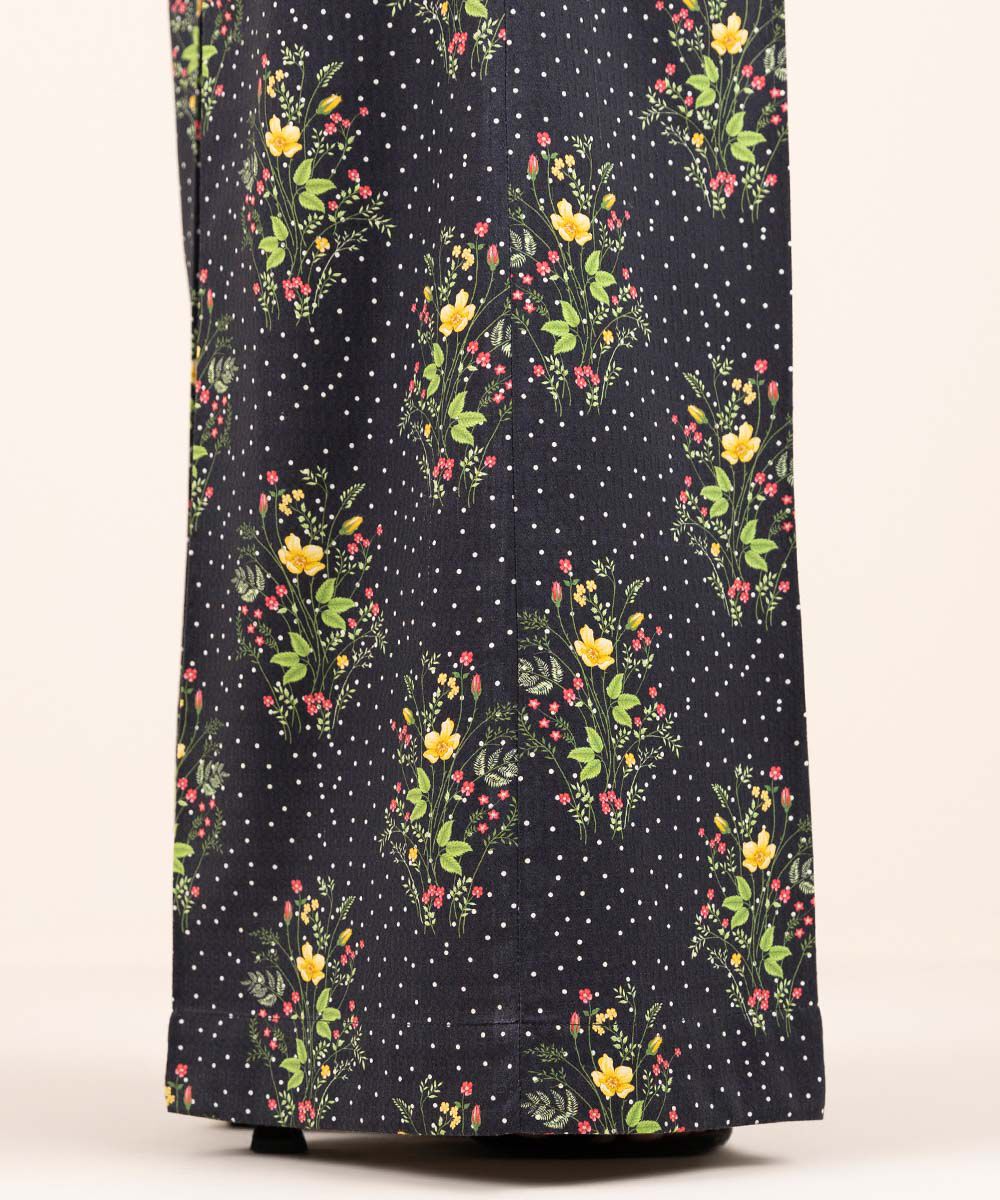 Woman - Multi Printed Cotton Flared Pants