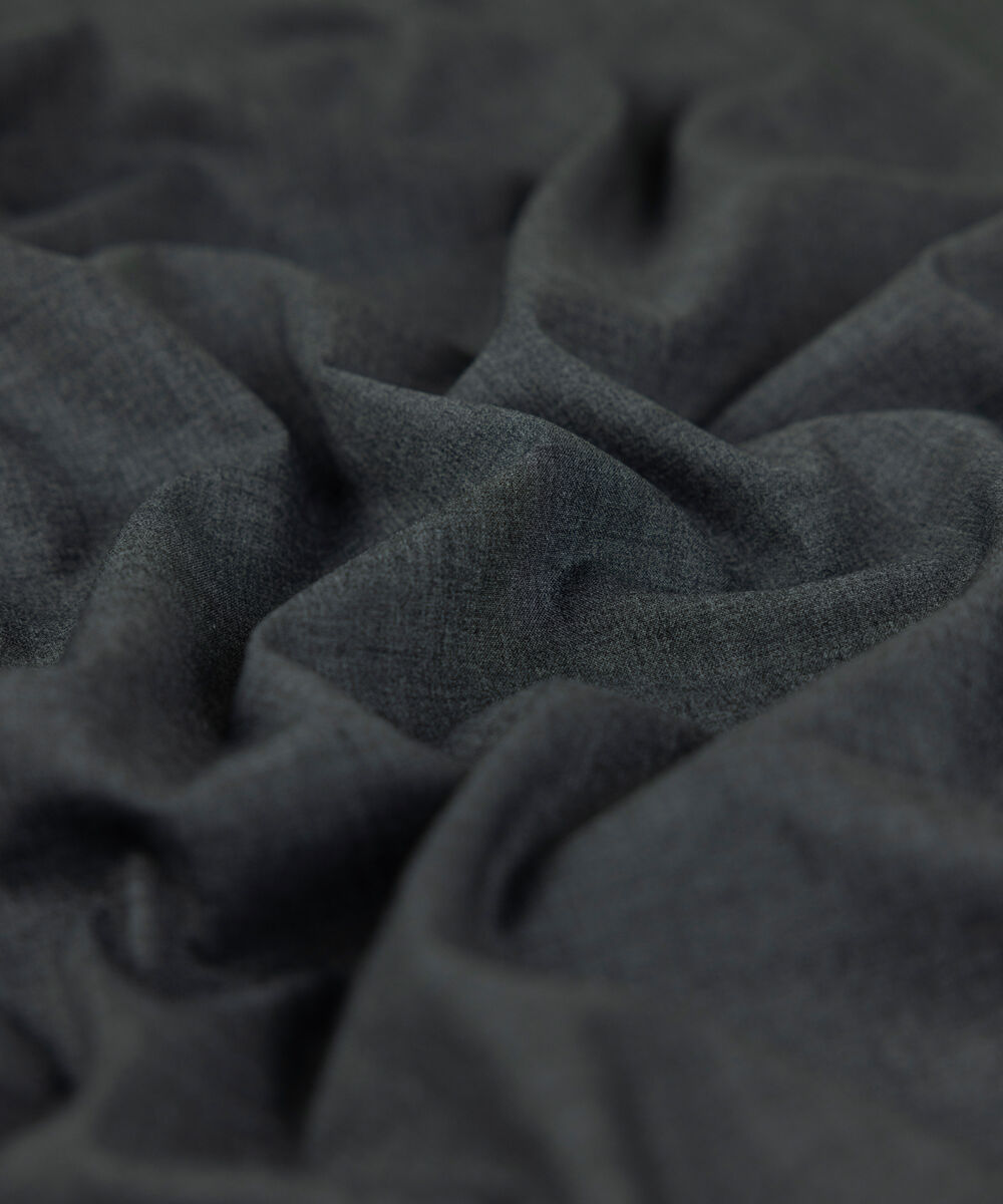 Men Unstitched Wash & Wear Charcoal Full Suit Fabric