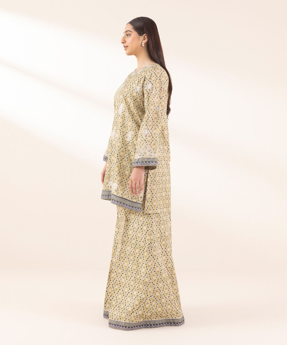 Woman - Multi Embroidered Zari Lawn Shirt