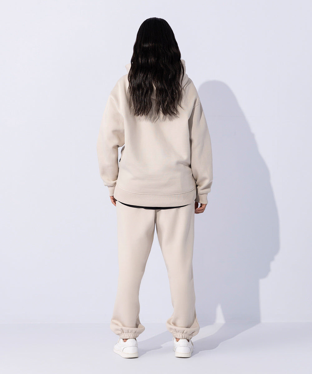 Woman - Off White Unisex Hoodie