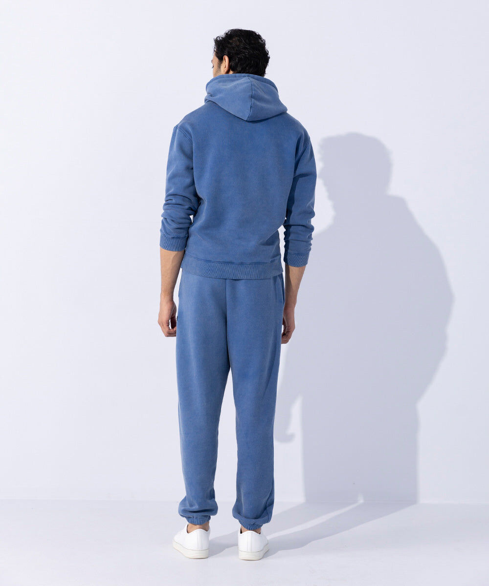 Woman - Blue Unisex Acid Washed Hoodie