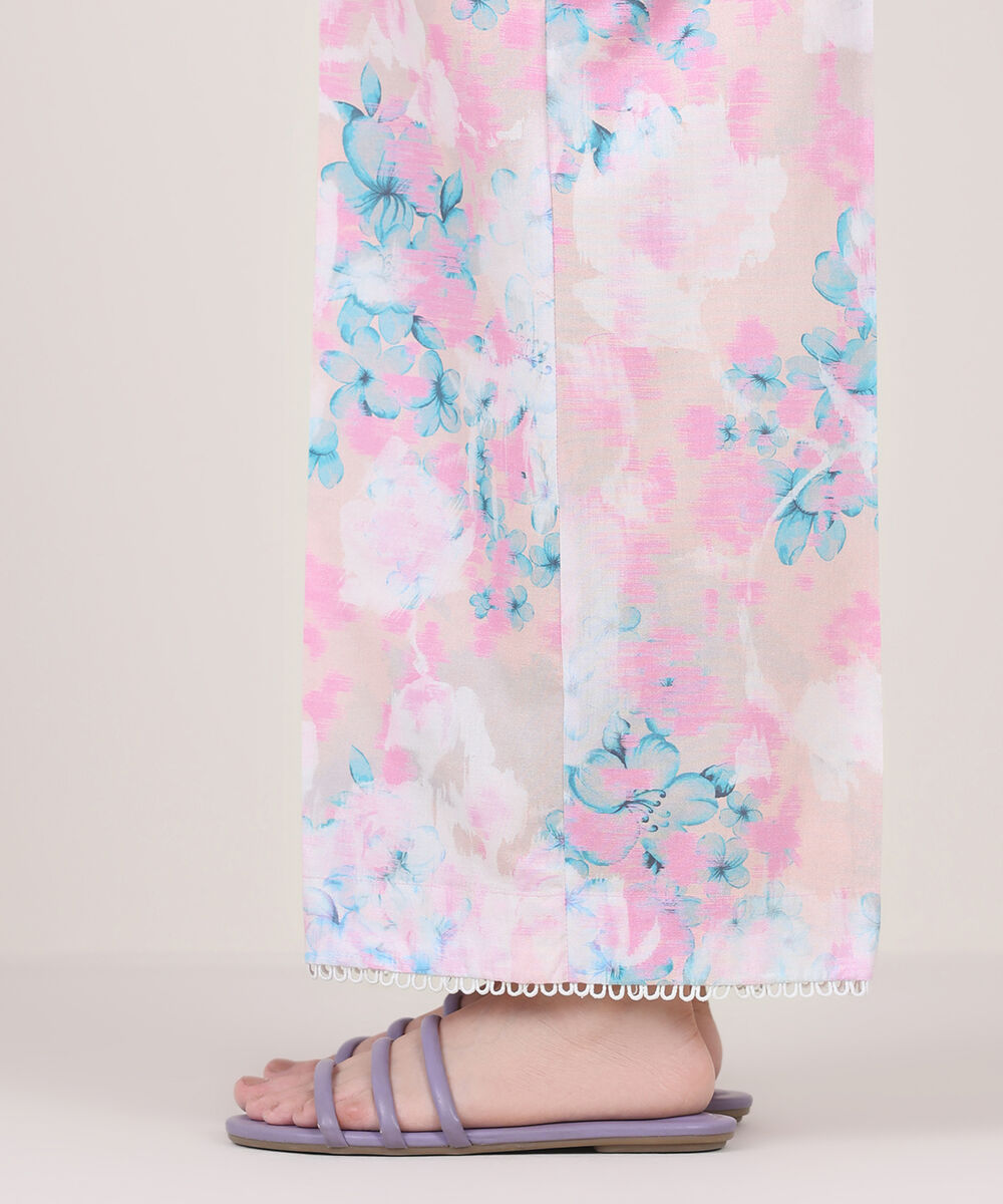 Women's RTW Cambric Pink Printed Culottes