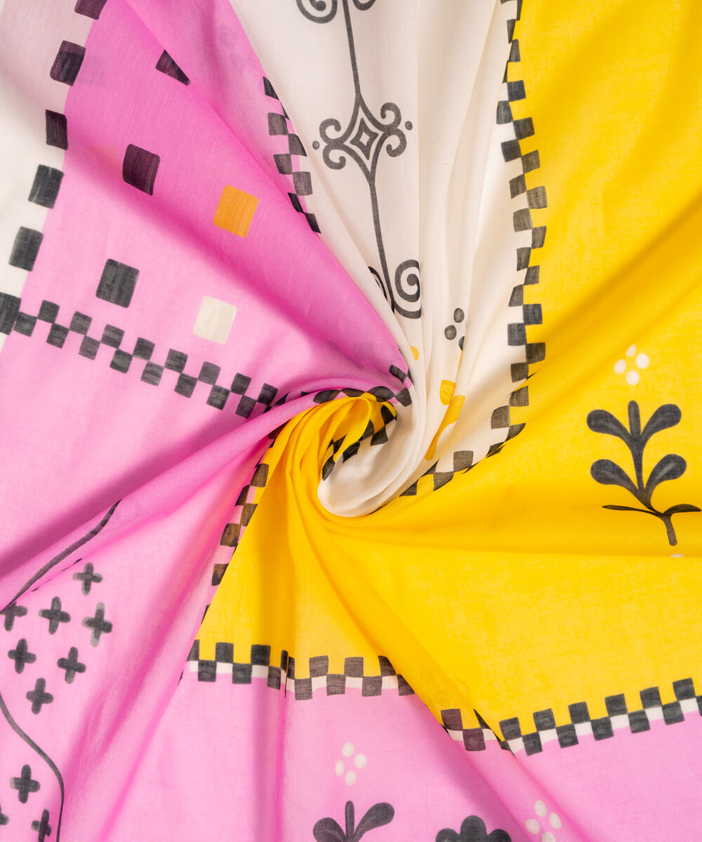 Lawn Printed Pink Dupatta